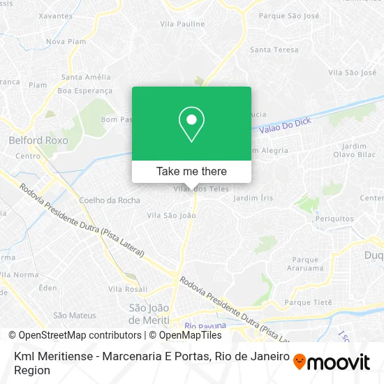 Kml Meritiense - Marcenaria E Portas map