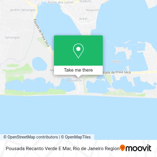 Pousada Recanto Verde E Mar map