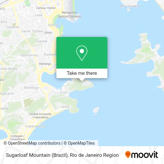 Sugarloaf Mountain (Brazil) map