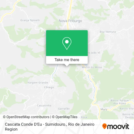 Cascata Conde D'Eu - Sumidouro. map