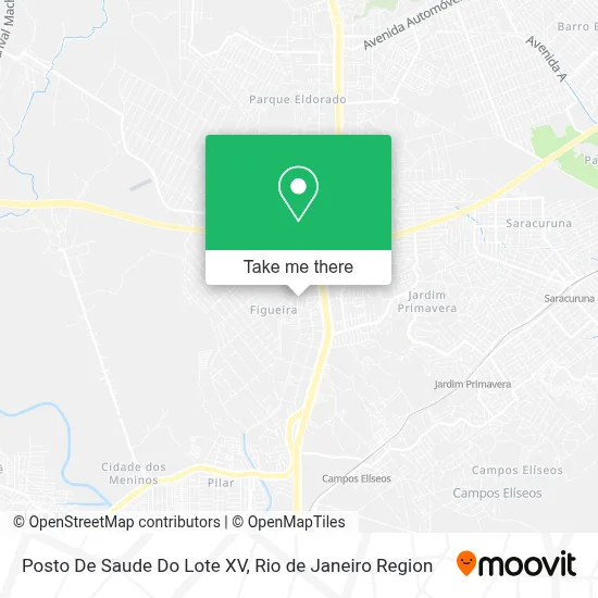 Posto De Saude Do Lote XV map