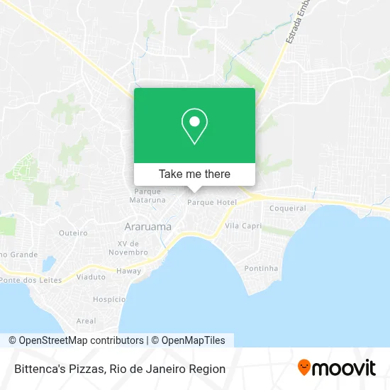 Bittenca's Pizzas map