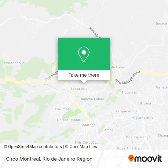 Circo Montreal map