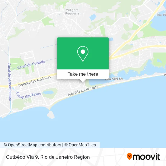 Outbêco Via 9 map