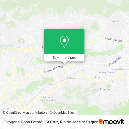 Drogaria Dona Farma - St Cruz map