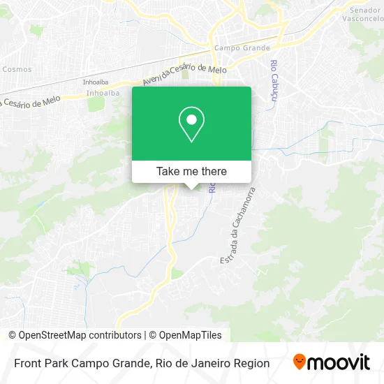 Front Park Campo Grande map