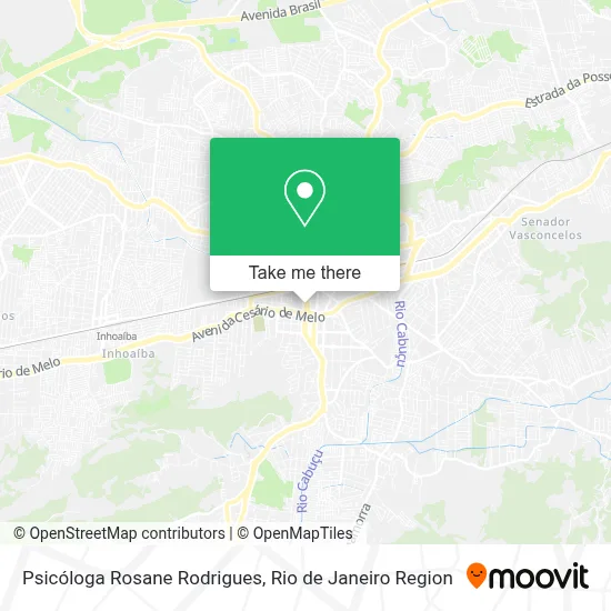 Psicóloga Rosane Rodrigues map