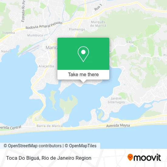 Toca Do Biguá map