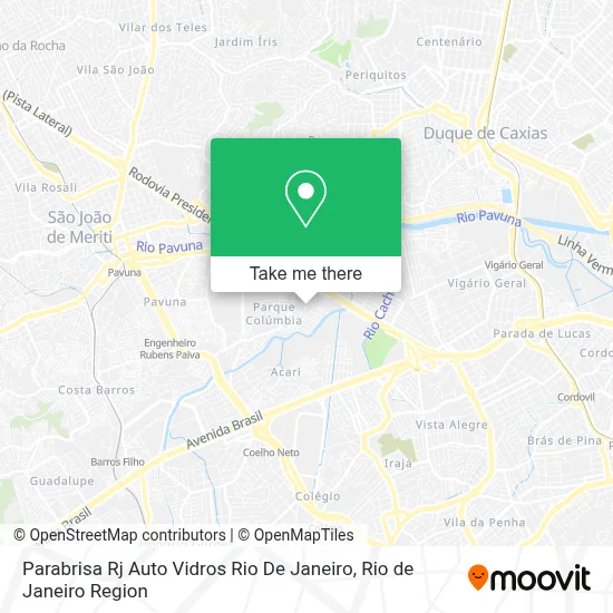 Parabrisa Rj Auto Vidros Rio De Janeiro map