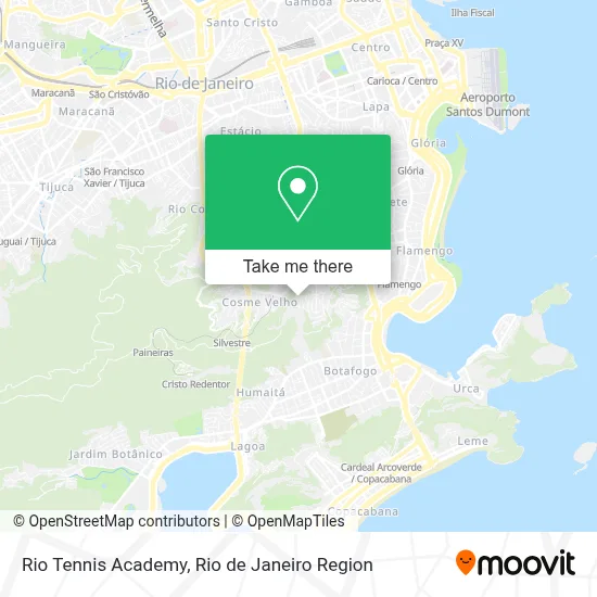 Rio Tennis Academy map