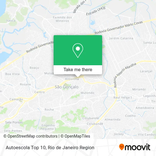 Autoescola Top 10 map