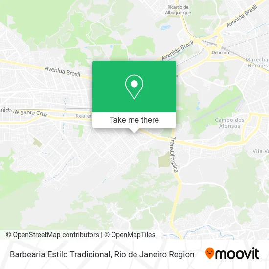 Barbearia Estilo Tradicional map
