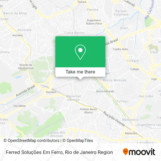 Ferred Soluções Em Ferro map
