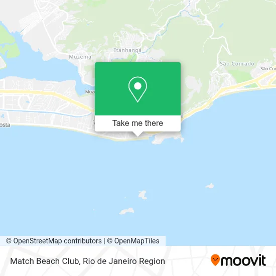Match Beach Club map