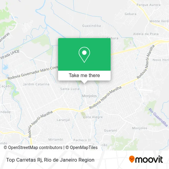 Top Carretas Rj map