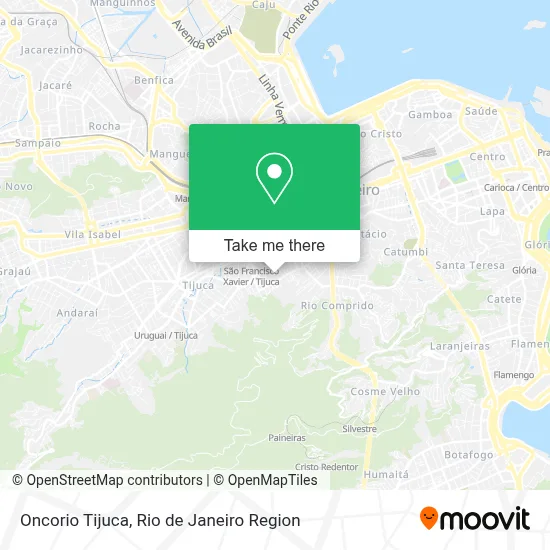 Oncorio Tijuca map