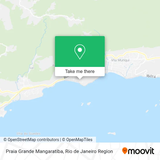 Praia Grande Mangaratiba map