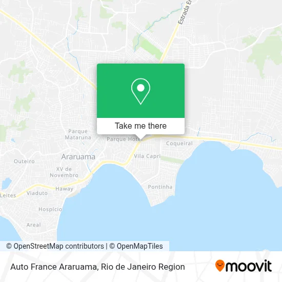 Auto France Araruama map