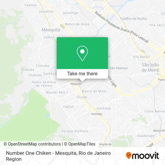 Number One Chiken - Mesquita map