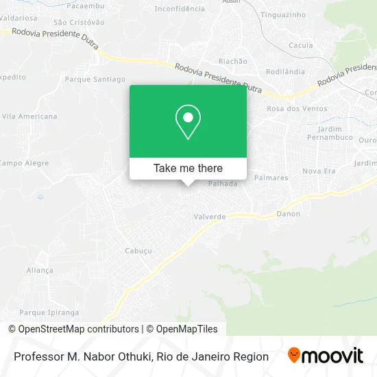 Professor M. Nabor Othuki map