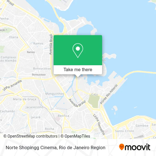 Norte Shopingg Cinema map
