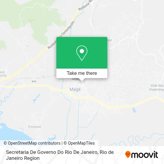 Secretaria De Governo Do Rio De Janeiro map