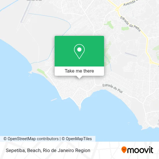 Sepetiba, Beach map