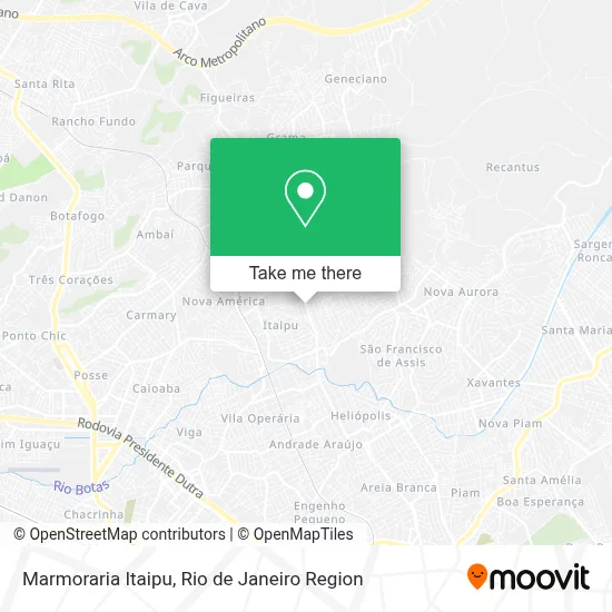 Marmoraria Itaipu map