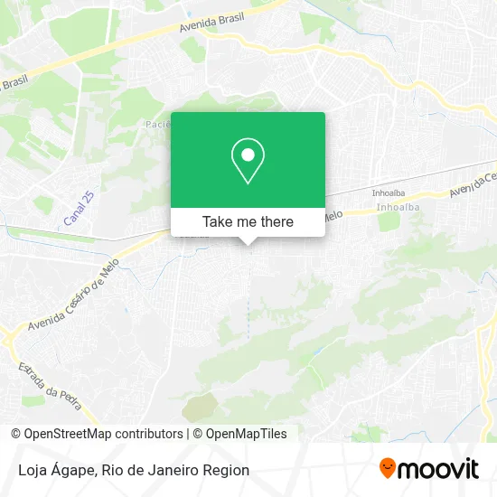 Loja Ágape map