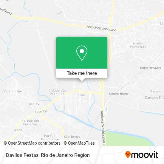 Davilas Festas map