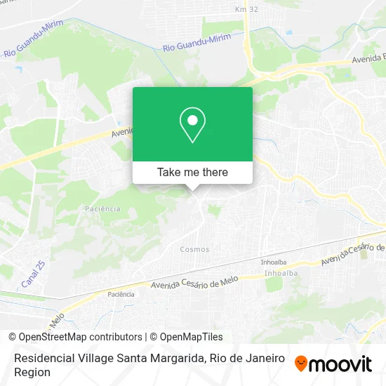 Residencial Village Santa Margarida map