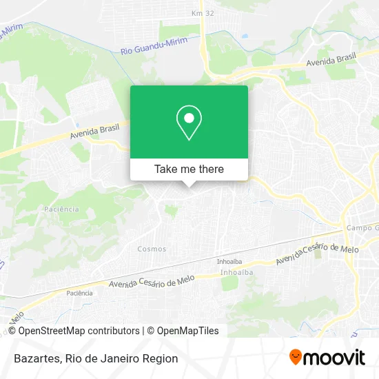 Bazartes map