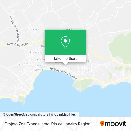 Projeto Zoe Evangelismo map