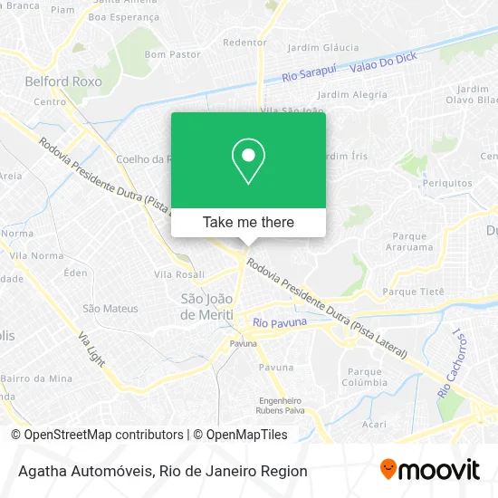 Agatha Automóveis map