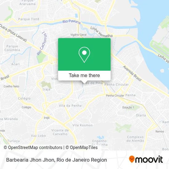 Barbearia Jhon Jhon map