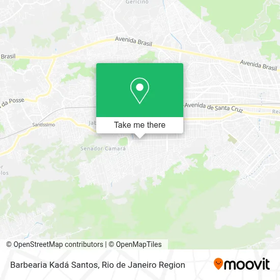 Barbearia Kadá Santos map