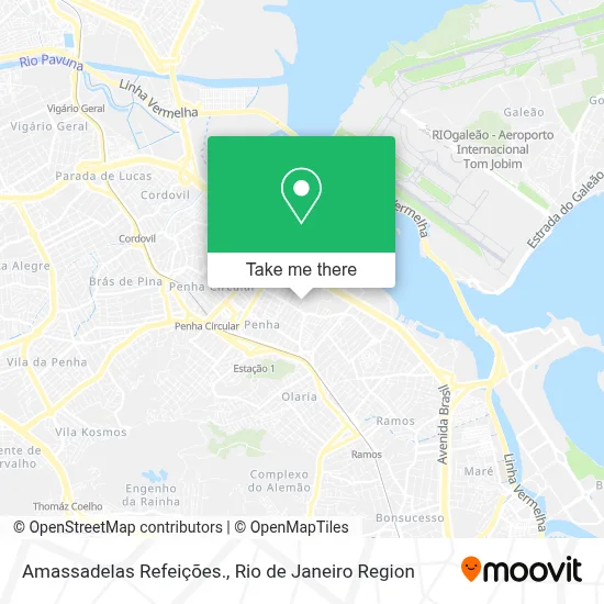 Amassadelas Refeições. map