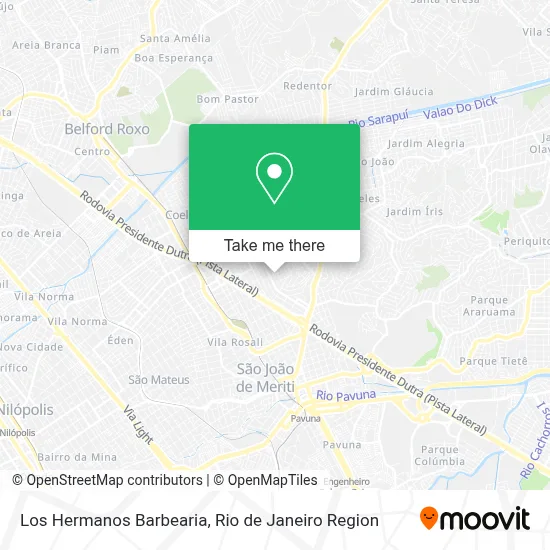 Los Hermanos Barbearia map