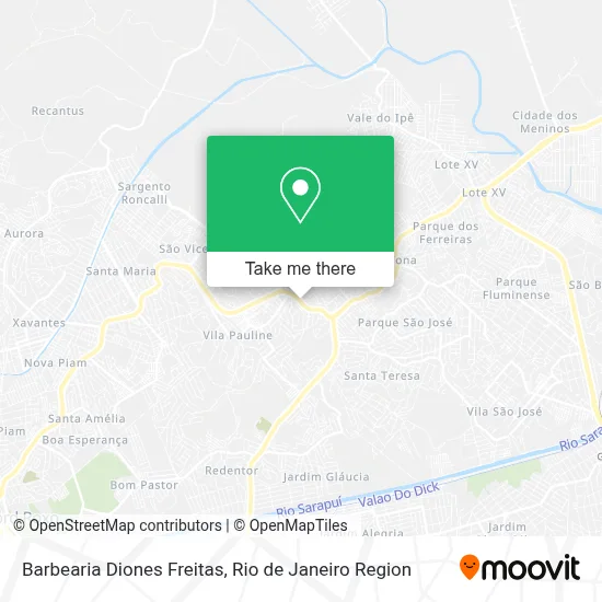 Barbearia Diones Freitas map