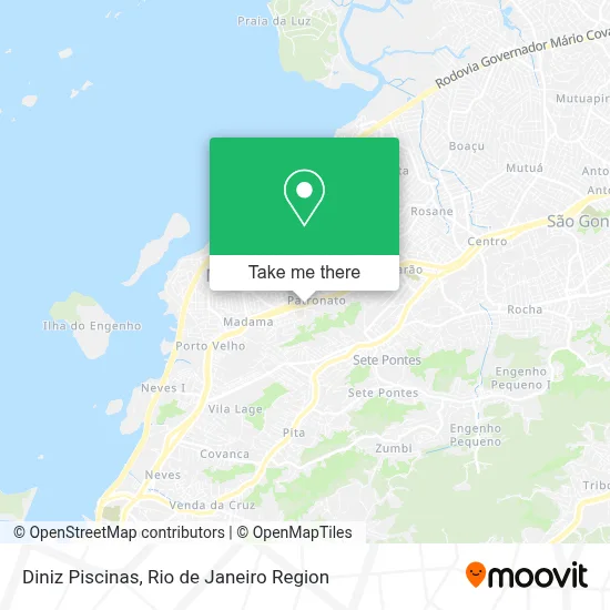 Diniz Piscinas map