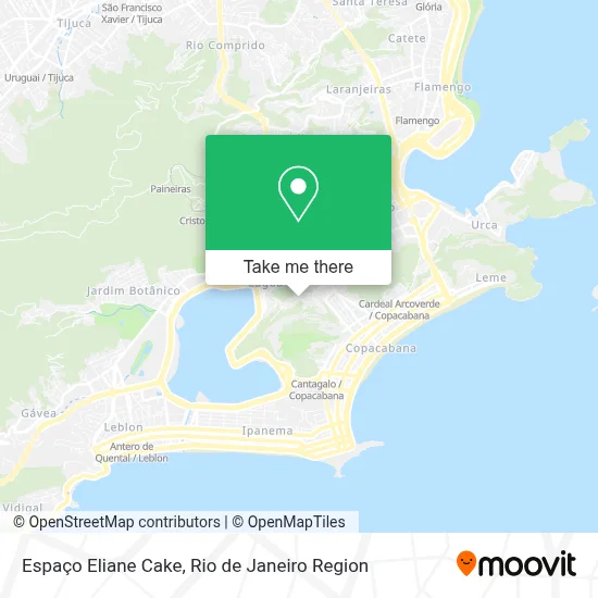 Espaço Eliane Cake map