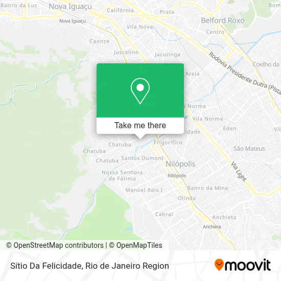 Sítio Da Felicidade map