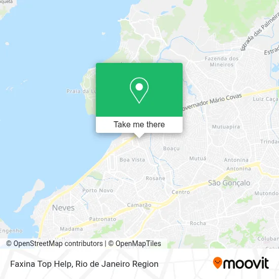 Faxina Top Help map