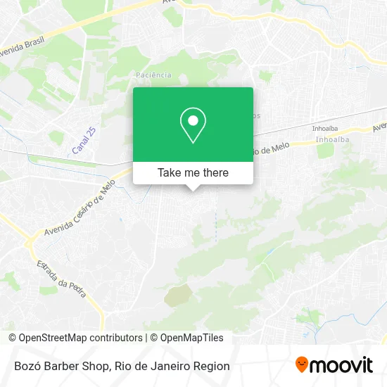Bozó Barber Shop map