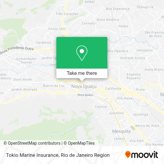 Tokio Marine Insurance map