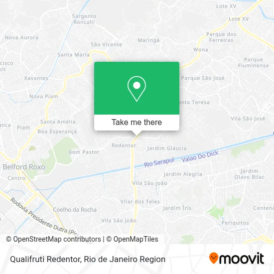 Qualifruti Redentor map