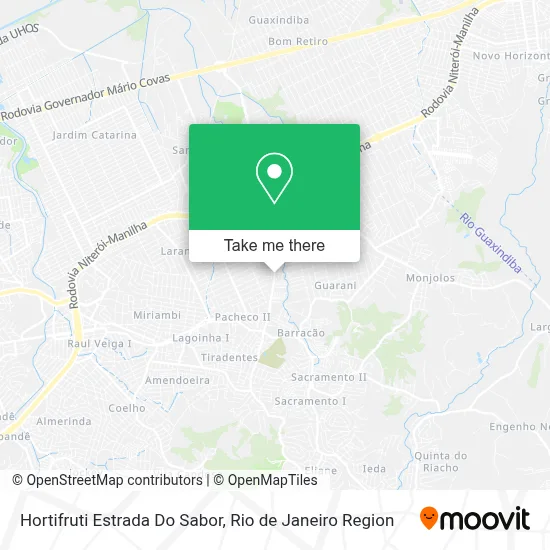 Hortifruti Estrada Do Sabor map