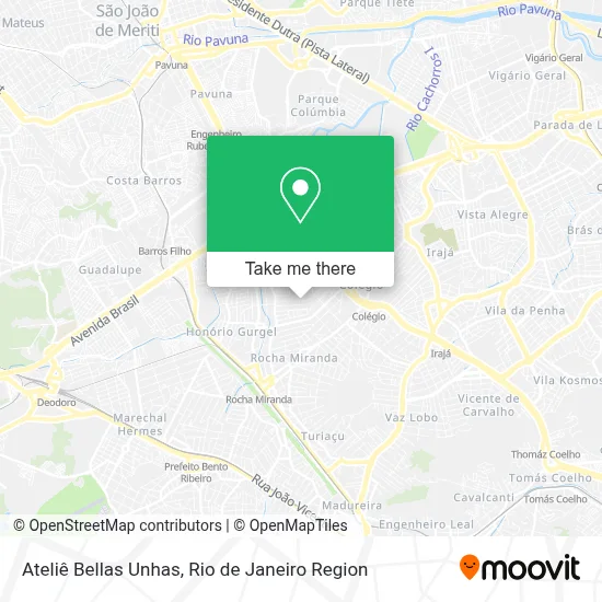 Ateliê Bellas Unhas map