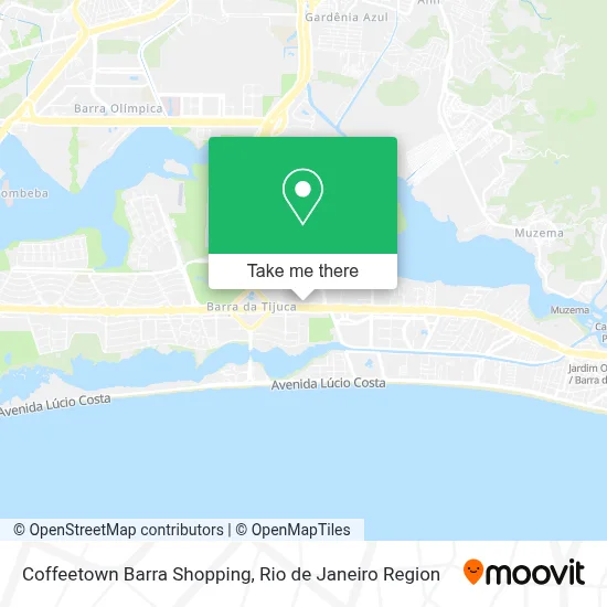 Coffeetown Barra Shopping map