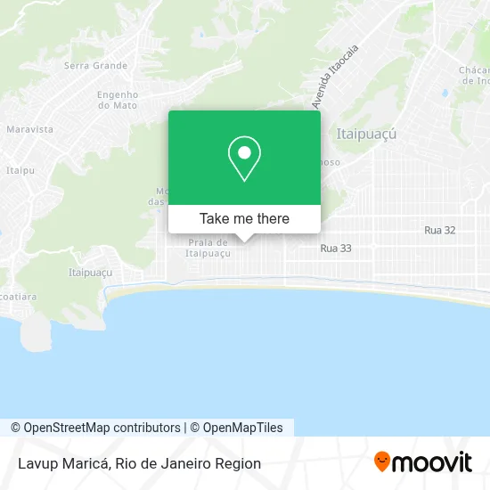 Lavup Maricá map